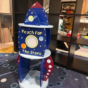 Blue Rocket Revolving Bookshelf
